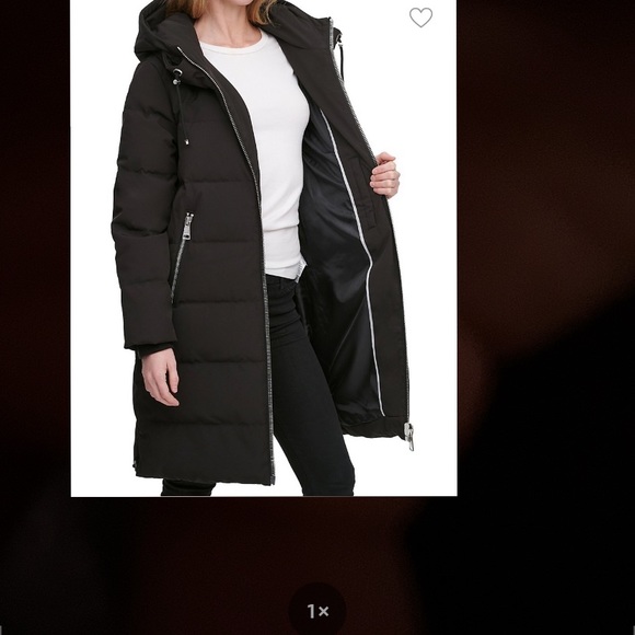DKNY Hooded Down Fill Puffer Jacket NEW! Never Worn - Picture 7 of 7